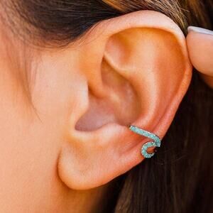 Pura Vida Stone Wave Ear Cuff